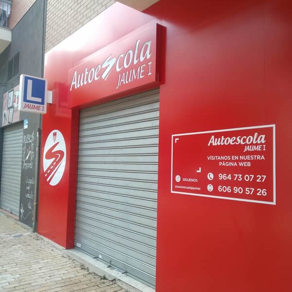 Rotulación Burriana rótulos luminosos Autoescola Jalime I