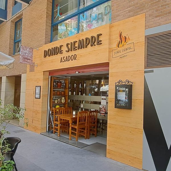 Rotulación Burriana rotulación de fachadas Donde Siempre Asador