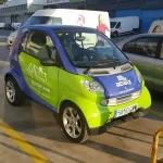 Rotulación Burriana rotulación de vehículos Adaix color azul y verde